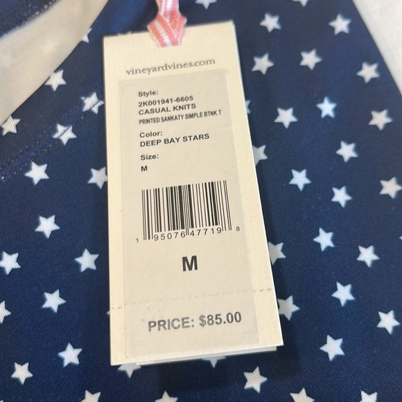 NWT VINEYARD VINES Womens Sankaty Casual Stars Medium. - Picture 7 of 9